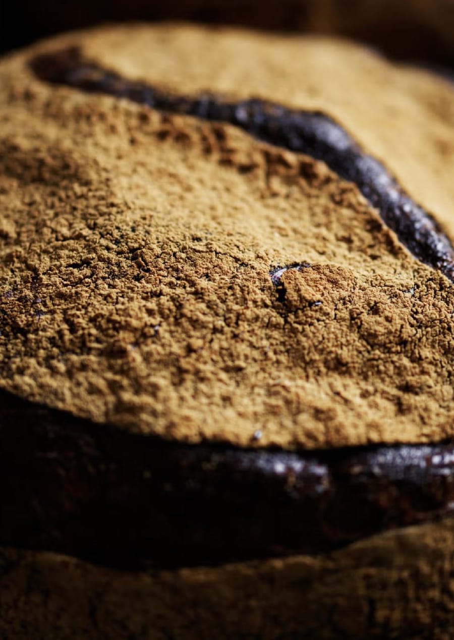 Rustikales Roggenbrot mit bemehlter Oberfläche